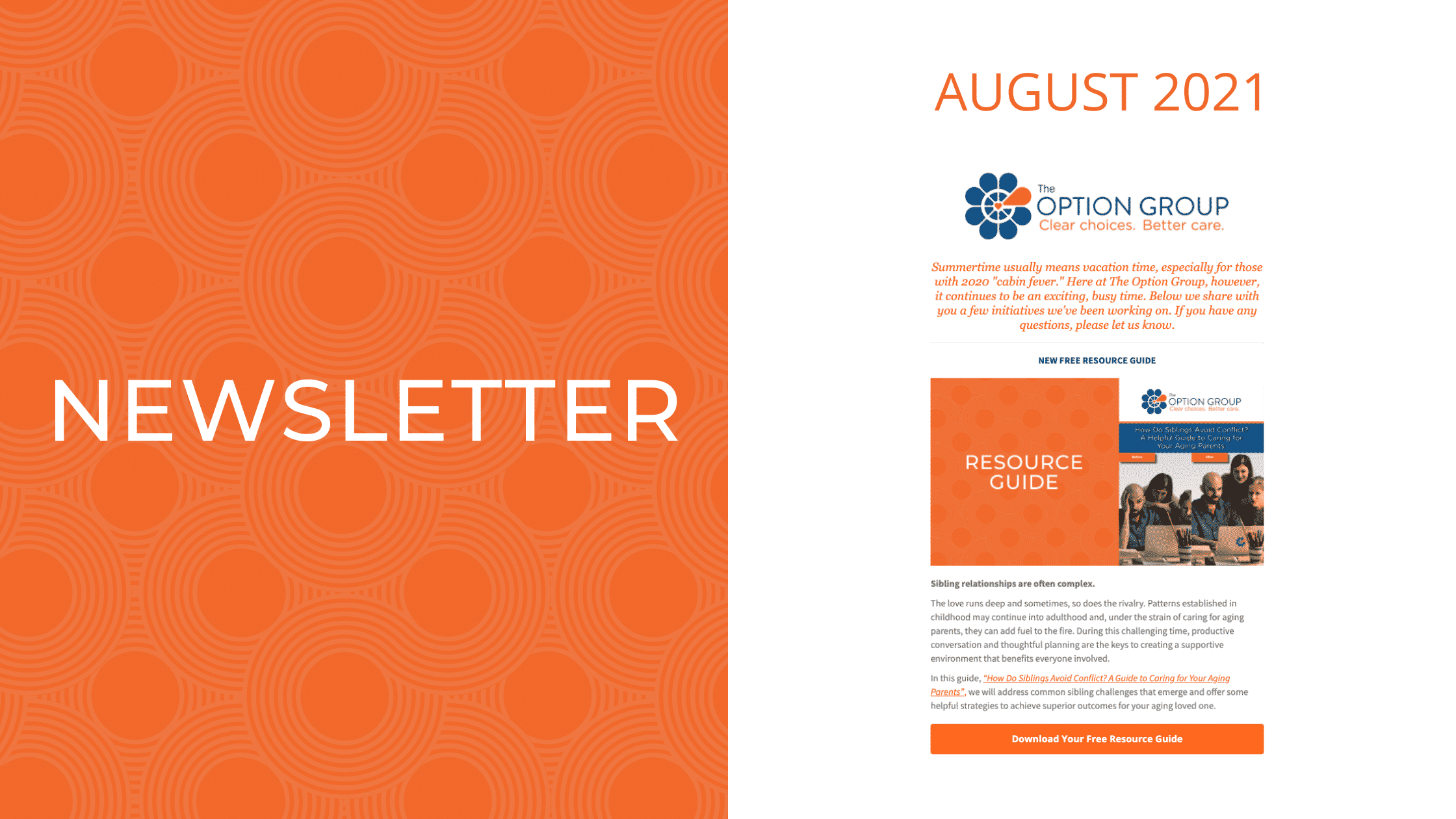 August 2021 Newsletter